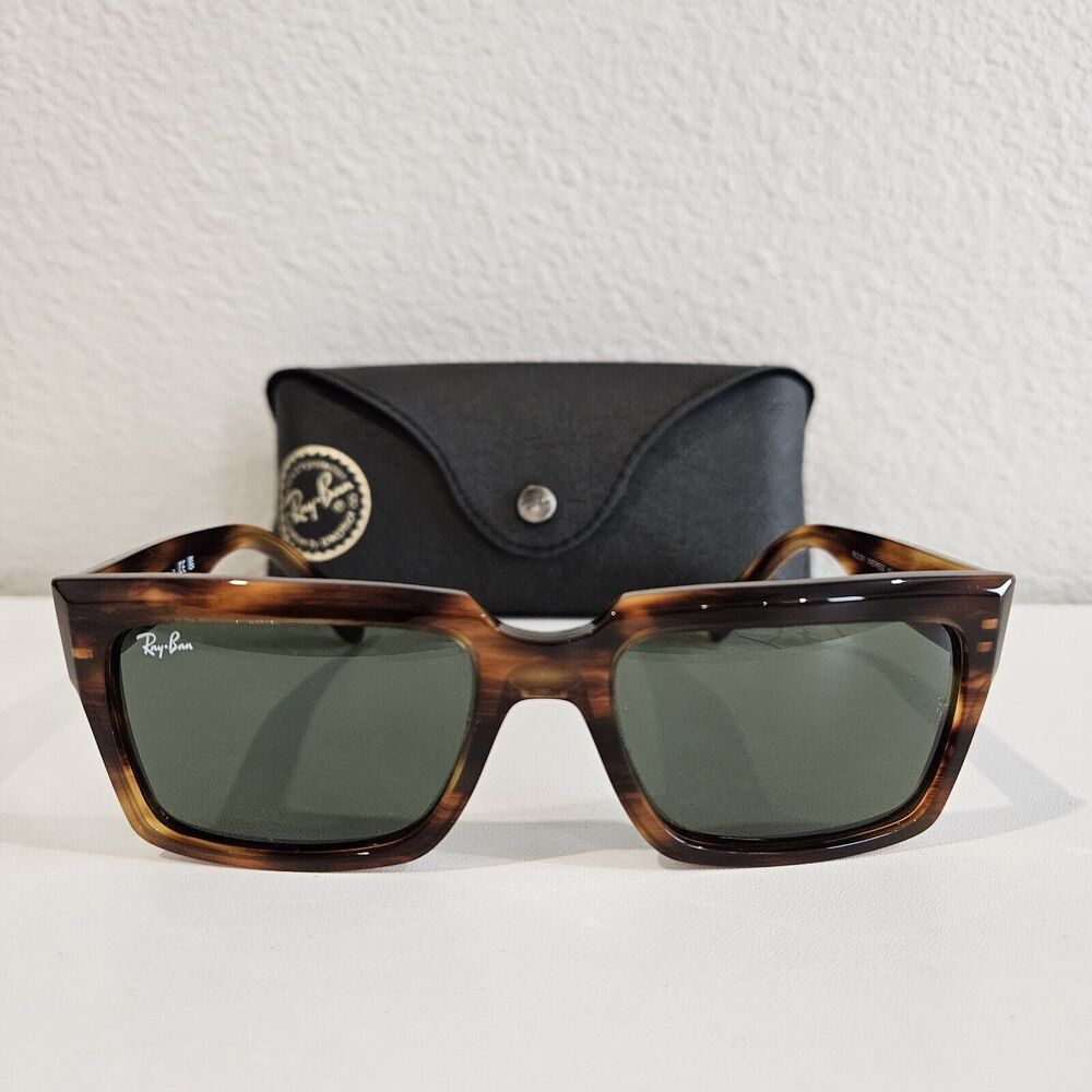 RAY BAN Inverness RB2191 Polished Havana/Brown 54 mm Sunglasses NEW